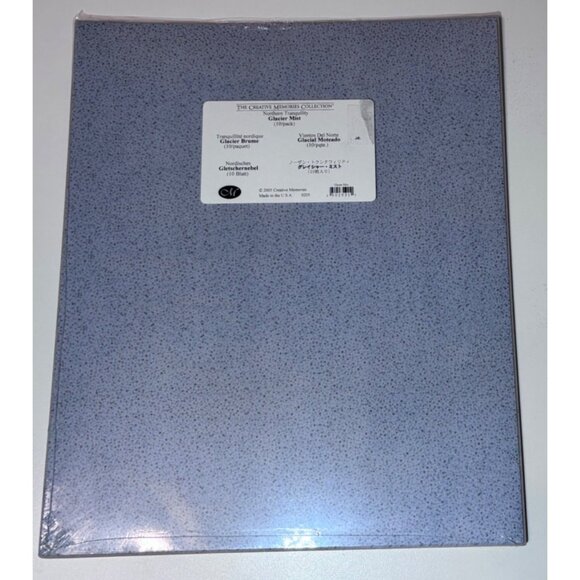 Creative Memories Shades Glacier Mist Blue 10x12 Photo Mounting Paper NEW - Picture 2 of 3